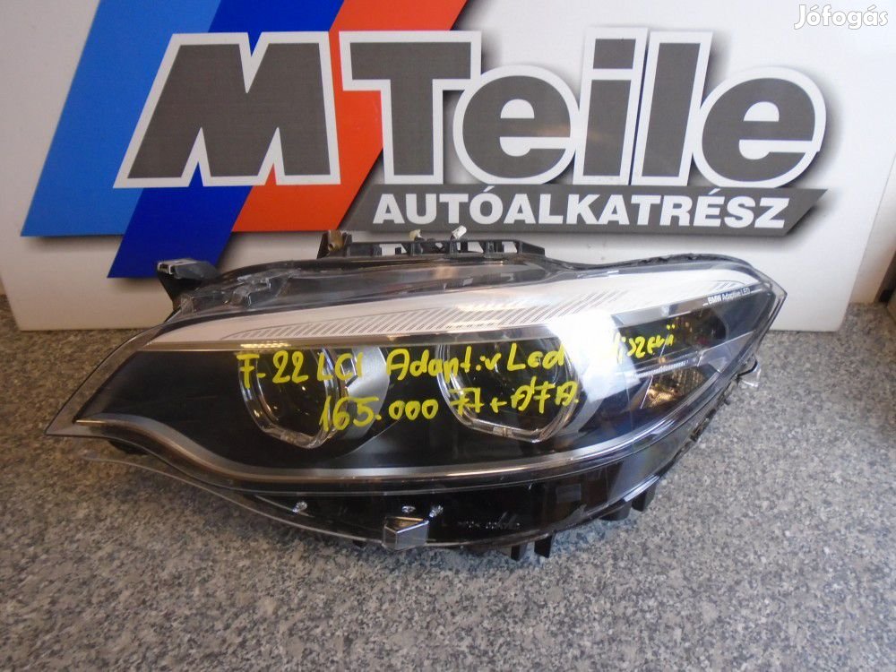 [GYÁRI HASZNÁLT] BMW - BAL oldali ADAPTIV LED  fényszóró - F22 LCI /